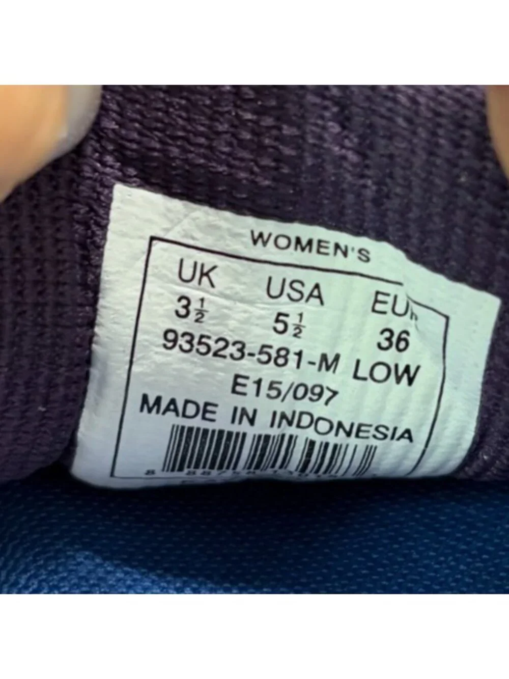 K-Swiss X Lite Womens Size 5.5 Purple White Athletic Running Shoes Sneakers